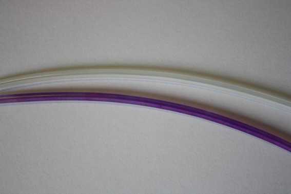 Heparin-coated silicone tubing